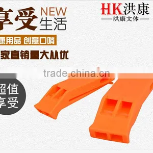 Flat Plastic Whistle Custom Print Whistle Cheap Custom Whistle Lanyard thumbnail-1
