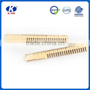High Quality Wooden Shaped Straight Ruler Drawing Stencil Ruler for Kids thumbnail-5
