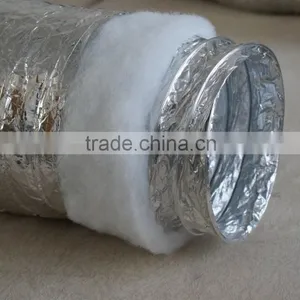 Double Foil Insulated Aluminum Flexible Air Duct With 16Kg/m3 Glass Fiber thumbnail-3