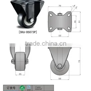 Black Heavy Duty Caster Wheel thumbnail-2
