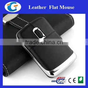 Leather Material Slim Wired Mouse for pc thumbnail-5