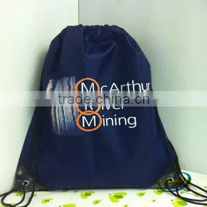 High Quality Wholesale Polyester Drawstring Backpack Bag Printing thumbnail-2