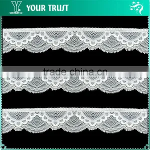 Width 10.0 Centimeter White Stretch Trimming Spandex Elastic Lace thumbnail-3