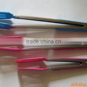 Stainless Steel Handle With Silica Cake Tongs thumbnail-1