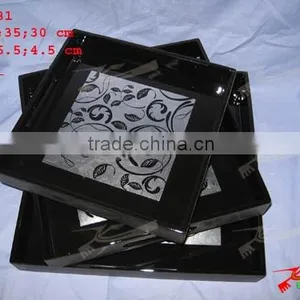 Set Of Three Lacquered Trays thumbnail-1