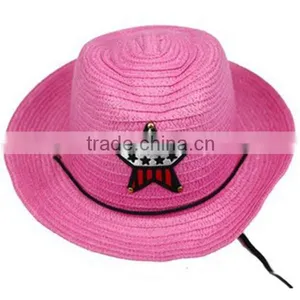 Fashion Style High Quality Straw Wholesale Kids Cowboy Hats Quality Choice thumbnail-4