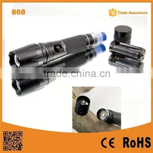 868 XM-L T6 LED Rechargeable Aluminum Zoomable Tactical LED Lamp Light thumbnail-1