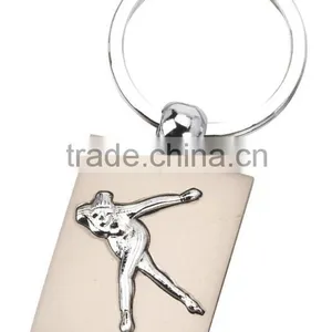 High Quality Custom Ice Skating Sports Metal Keyholder thumbnail-1