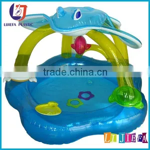 Giant Inflatable Family Swim Pool PVC Inflatable Leaf Sunshade Swimming Pool for Kids thumbnail-2