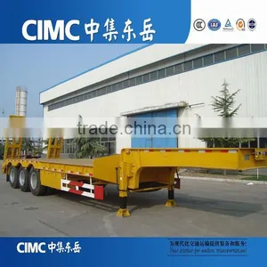 CIMC 3 Axle 60tons Lowboy Low Bed Semi Trailer Supplier's Choice thumbnail-3