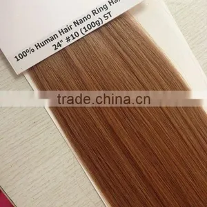 Top Quality Hair Weave Brazilian Hair China Suppliers Nano Ring Hair Extension thumbnail-1