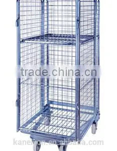 Warehouse Rolling Cage Cart thumbnail-1