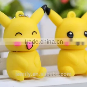 Promotional Cute Cartoon Pokemon Pikachu Shaped USB Flash Drive 4g/8g/16g/32g USB 2.0 Pen Drive Flash Memory Stick thumbnail-4