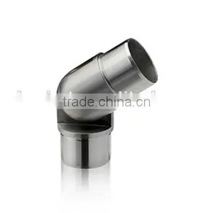 Handrail Vertical Corner 90 Degree For Split Tube 42.4mm Fix Stainless Steel Tube Connector thumbnail-2