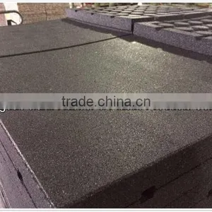 30mm Thick 50cm x 50cm High Impact Crossfit Rubber Gym Insulation Floor Tiles From Qingdao thumbnail-1