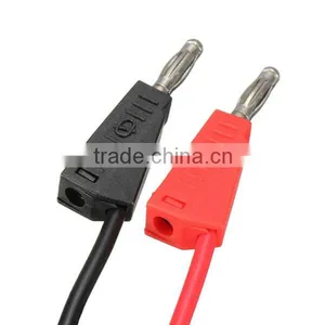 BNC Q9 To Dual 4mm Stackable Banana Plug With Socket Test Leads Probe Cable thumbnail-2