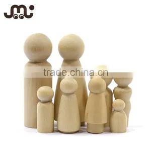 Wholesale Unpainted Wooden Peg Dolls thumbnail-1