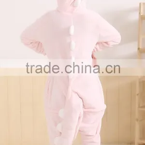 New Pink Dinosaur Adult Animal Winter Fleece Onesie KK860 thumbnail-3