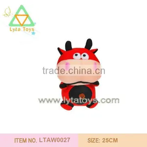 Plush Cute Animal Toys Cow thumbnail-1