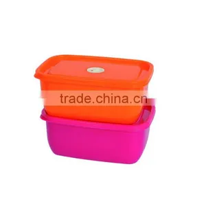 4Pcs High Quality Family Used Squareness Microwave Plastic Food Storage Container thumbnail-6