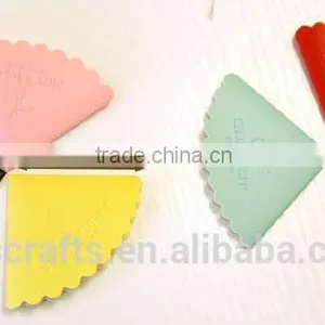 Wholesale Fan-shaped Protective Fancy PU Leather Bookmark for Gift thumbnail-1