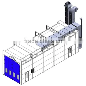 JF Large Car Spray Paint Booth for Sale Auto Truck Machine Painting Baking Room ( CE Certification 2 Years Warranty Time) thumbnail-1