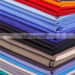 China Manufacturer Lastest Design Fabric 50% Cotton 50% Polyester White Colorful Polyester Cotton Shirting Fabric by Roll thumbnail-1