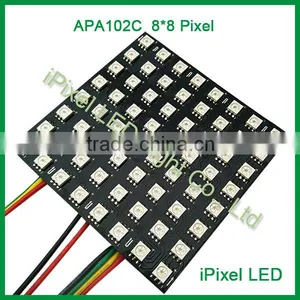 8x8 DC5V 64 Pcs Individually Addressable RGB Led Matrix thumbnail-1