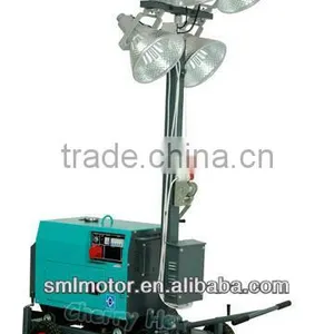 4 * 25000 Lumen Low Noise Light Tower Mobile Diesel Generator Set thumbnail-1