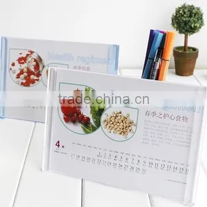 2017 With Pen Holder Acrylic Desk Calendar thumbnail-1