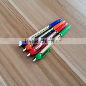 Advertising Logo Customized Plastic Metal Clip Banner Pen 14.8cm thumbnail-5