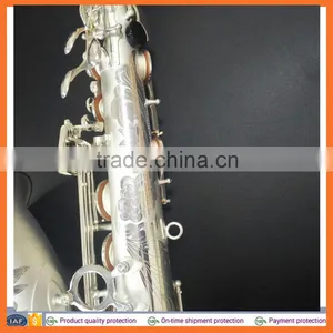 Silver Saxophone Professional Tenor Saxophone Roll Tone Hole Tenor Saxophone Double Arms Tenor Saxophone thumbnail-4