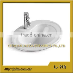 710 Elegant Ceramic Bathroom Counter Wash Basin thumbnail-1