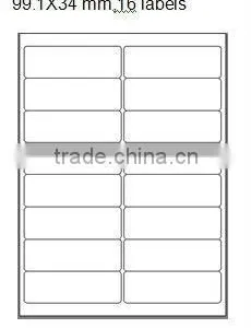 Self Adhesive White Address Label 99.1x34mm thumbnail-1