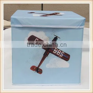Airplane Printing Non Woven Collapsible Storage Box thumbnail-5