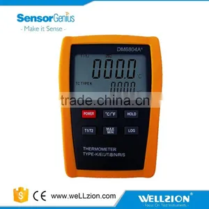 DM6804A+,Support R/S/B/E/K/J/T/N Types of Thermometers With Large LCD Display thumbnail-1