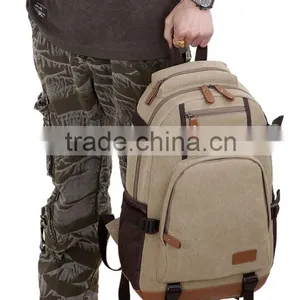 Black Custom Canvas Backpack thumbnail-2