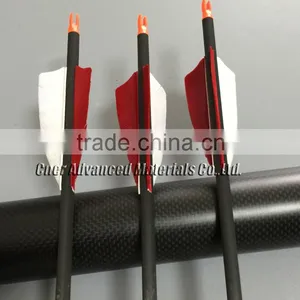 Wholesale Archery Carbon Fiber Shaft Arrows 31" Length Hunting Carbon Arrows With 5" Real Turkey Feather thumbnail-3
