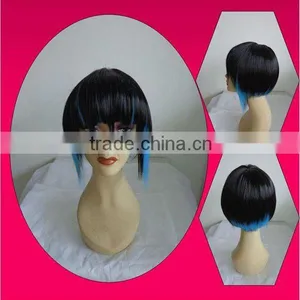 2014 New Arrival Women Short Colorful Full Lace Synthetic Yaki Wig thumbnail-1