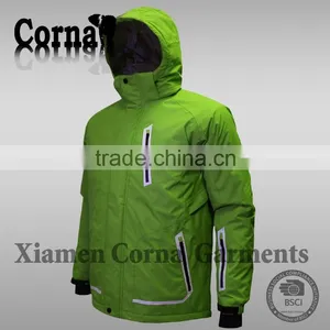 Breathable 3 Layer Nylon Fabric Lightweight Mens Trekking Winter Jacket thumbnail-4
