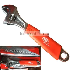 Adjustable Wrench Nickle Alloy Finished With Rubber Handle thumbnail-3