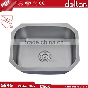 Satin Finish Kitchen Sink Single Sink With Drainer Board UPC Kitchen Sink for America Standard thumbnail-2