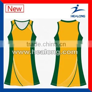 Cheap Dye High Quality Custom Netball Jersey thumbnail-1
