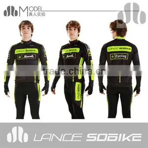 Full Sleeve Soft Shell Solid Cutting Cycle Friendly Cut High Visibility Light Weight Men Cycling thumbnail-1