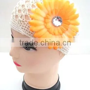 Multi Colors Kufi Hat,handmade Crochet Baby Girl Beanie Hat thumbnail-1