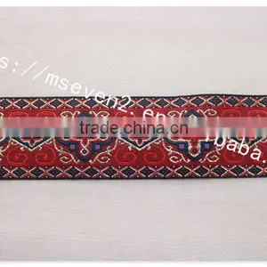 Hot Selling Ethnic 4cm Width Polyetser Jacquard Ribbon Wholesale thumbnail-3