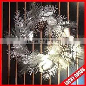 Wholesale 80cm European Style Silver Christmas Garland thumbnail-1