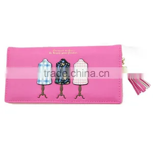 2016 Korean New Sweet Ladies Long Hangers Tassel Zipper Around Wallet Money Clip BSML1479 thumbnail-1