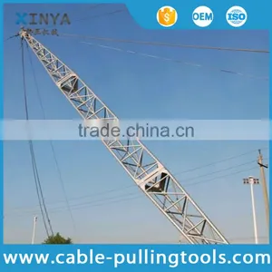 High Strength Aluminum Alloy Inner Suspended Lattice Gin Pole For Erection Tower thumbnail-1