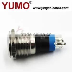 YUMO LA16JSF IP67 S LED Illuminated Indicator Switch Metal Lamp,push Button thumbnail-2